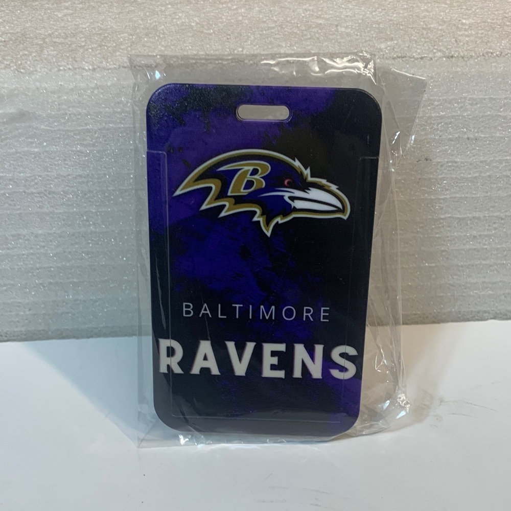 NFL Baltimore Ravens Football 🏈 ID Holder - Purple and Black